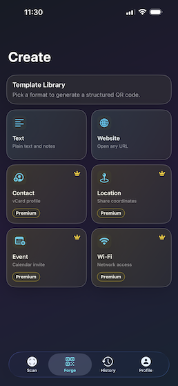 Scan 'n Forge app screenshot 1